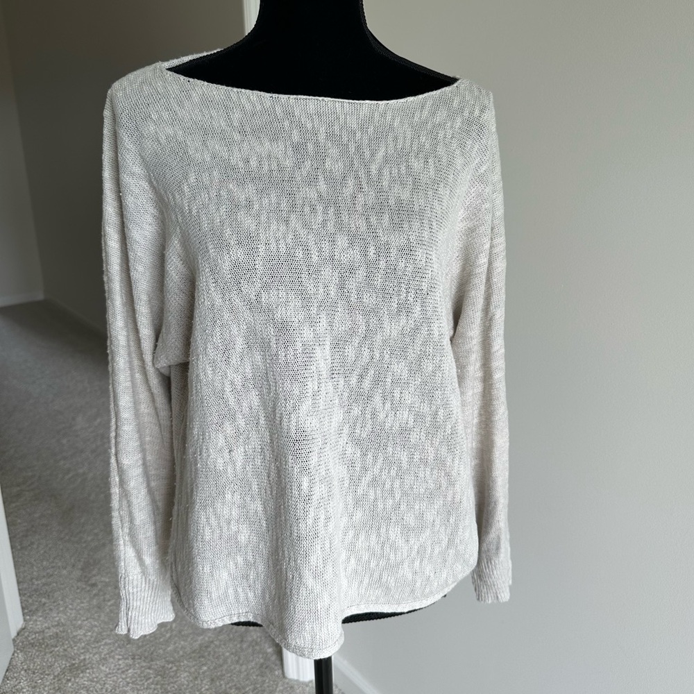 Women’s American Eagle Beige Scoop Sweater